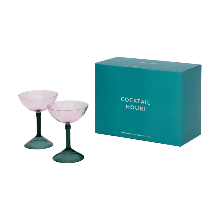 Urban Nature Culture gavesett coupeglass 2-pk, Pink URBAN NATURE CULTURE