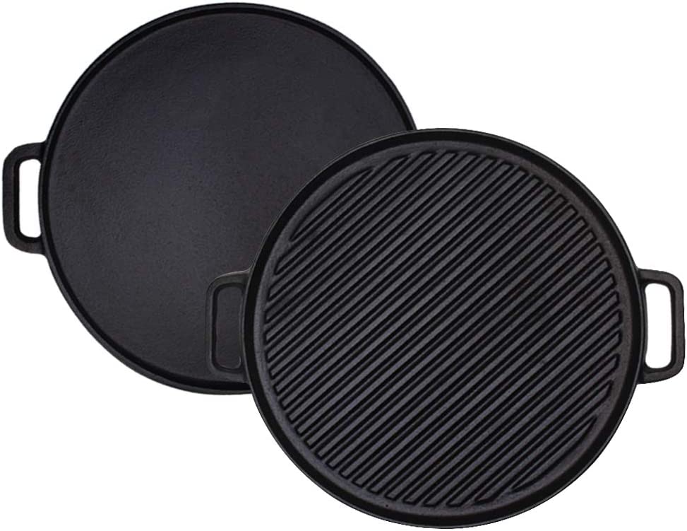 Victoria Grillplate vendbar Ø32 cm Svart