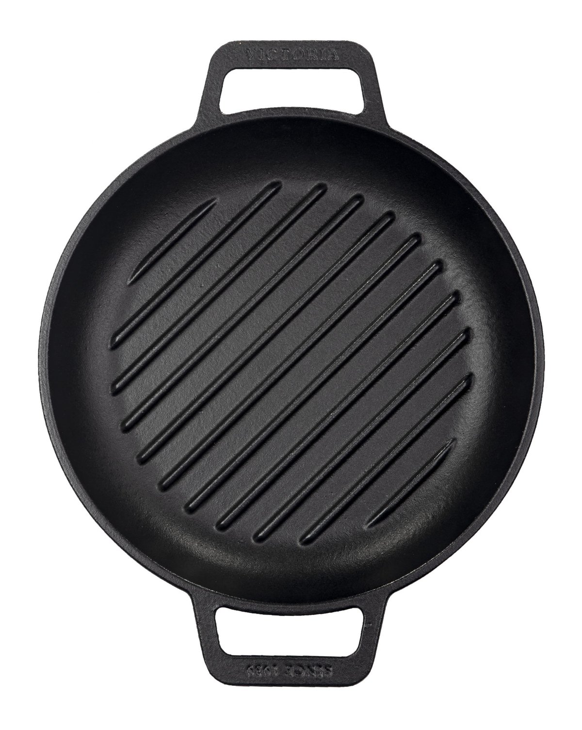 Victoria Victoria grill støpejernspanne Ø25 cm Svart