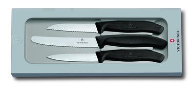 Victorinox Victorinox grønnsaks- & skrelleknivsett 3 deler Svart