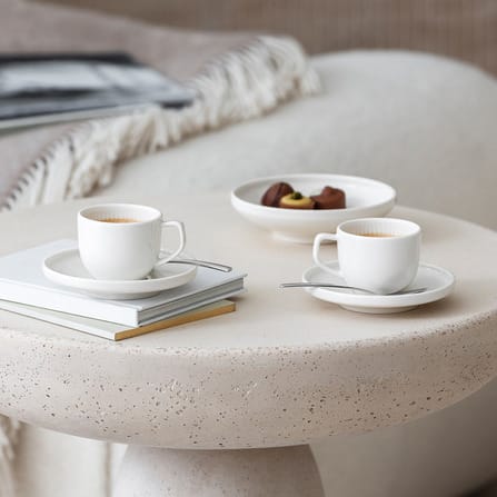 Afina espressokopp 5 cl med fat, Hvit Villeroy & Boch