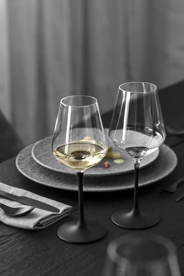 Manufacture Rock hvitvinsglass 38 cl, 4-pk - Klar-svart - Villeroy & Boch