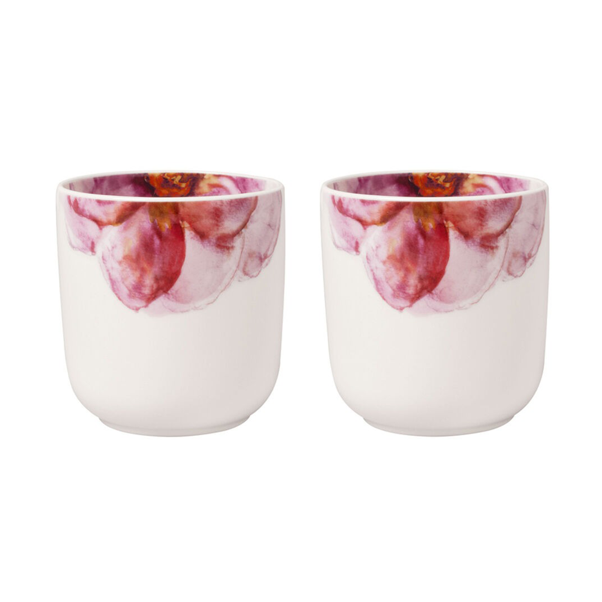 Villeroy & Boch Rose Garden kopp 29 cl 2-pakning Hvit