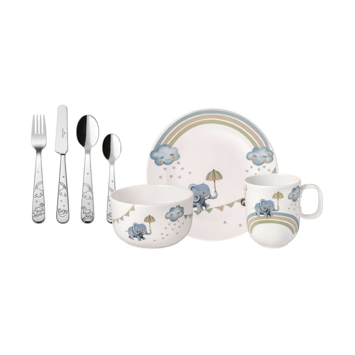 Walk like an Elephant barneservise og bestikk - 7 deler - Villeroy & Boch