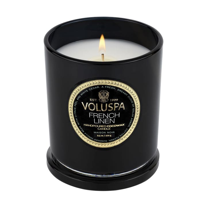 Classic Maison Noir duftlys 60 timer, French Linen Voluspa