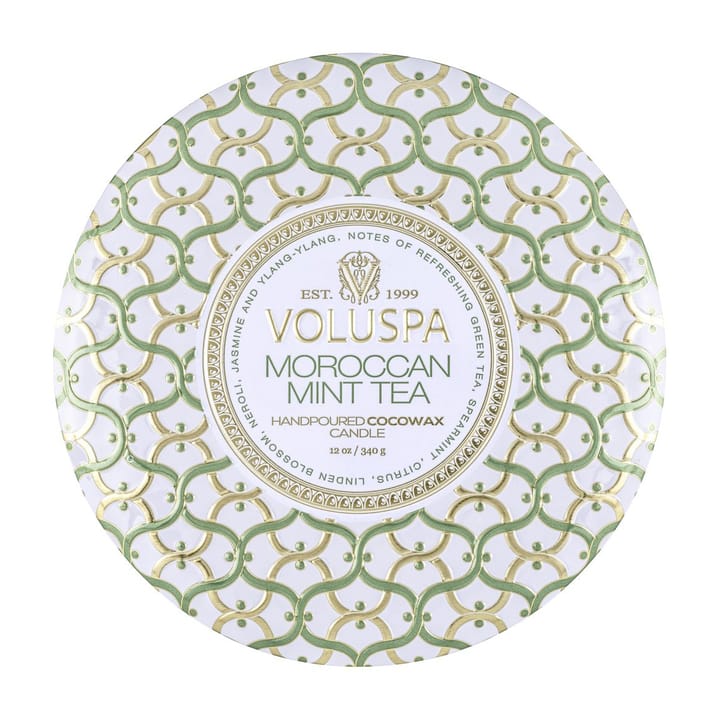 Maison Blanc 3-wick Tin duflys 40 timer, Moroccan Mint Tea Voluspa