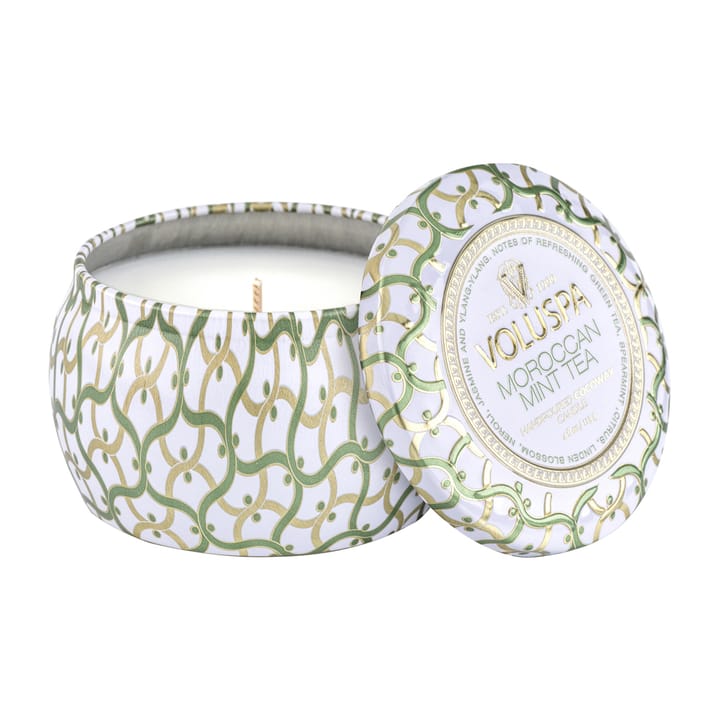 Maison Blanc Mini Tin duftlys 25 timer, Moroccan Mint Tea Voluspa