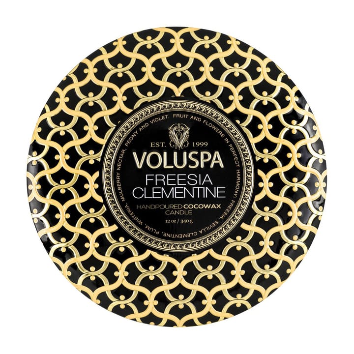 Maison Noir 3-wick Tin duflys 40 timer, Freesia Clementine Voluspa